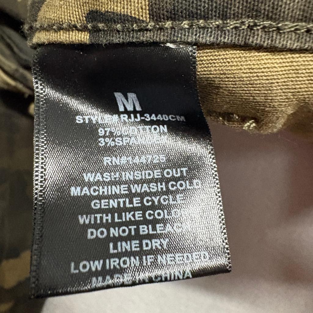 American Bazi Camo Cargo Jogger Pants Womens Medium Green Camouflage Utility
