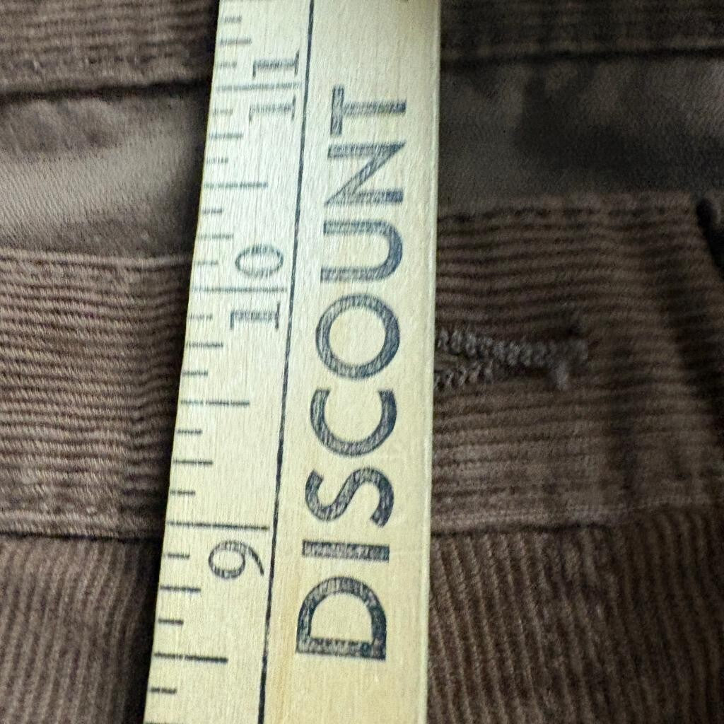 Gap 1969 Corduroy Pants Mens 33x32 Slim Fit Brown Stretch Cotton Cord
