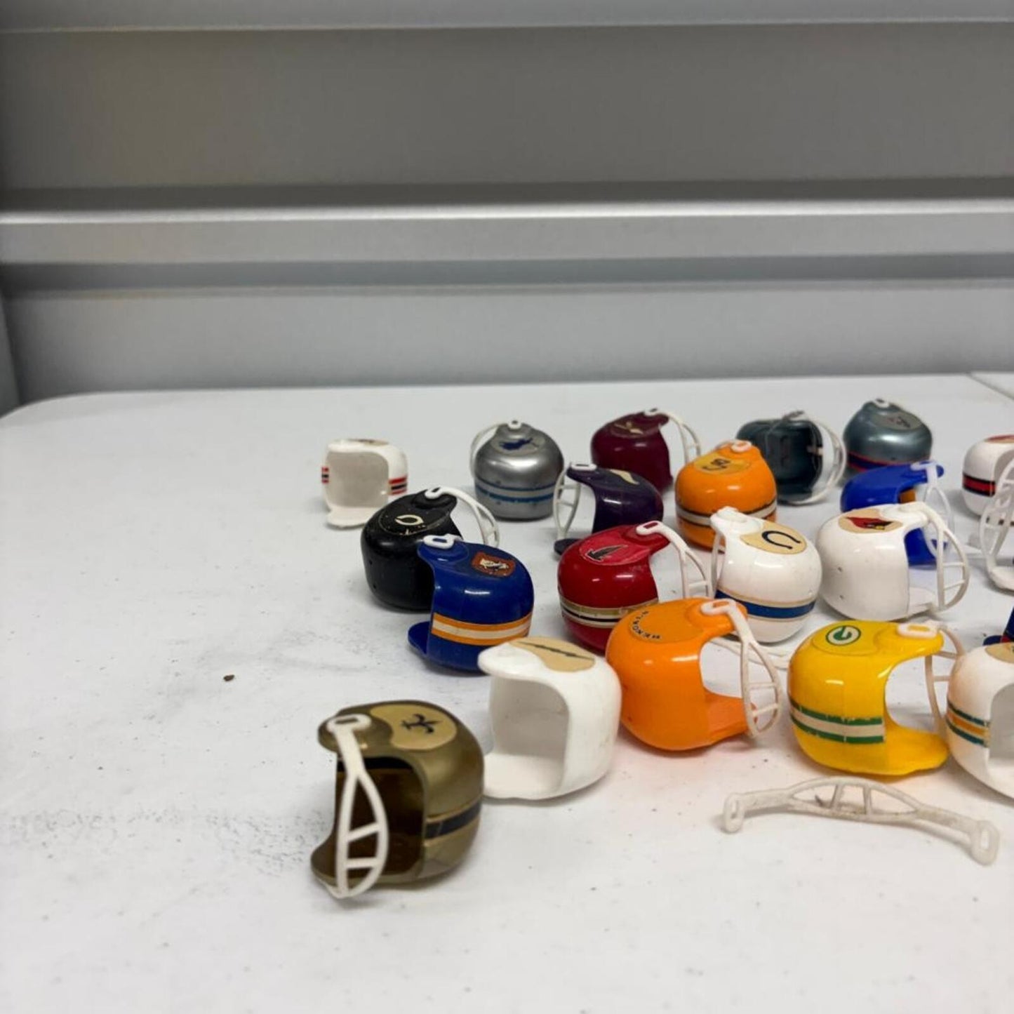 Vintage NFL Gumball Machine Pocket Helmets Lot of 24 Retro Mini Football Toys