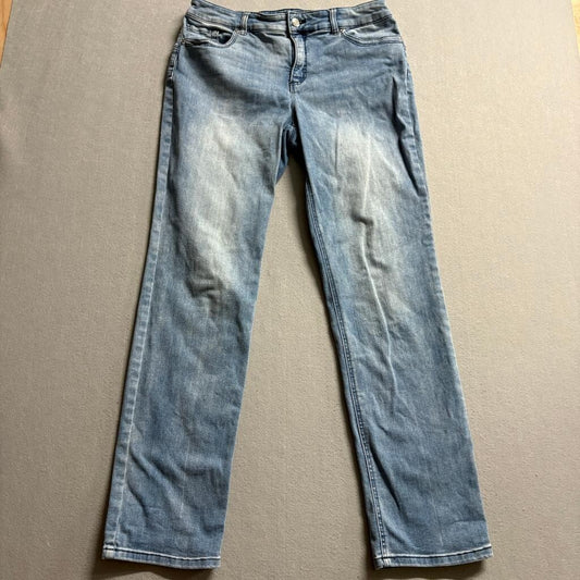 Chicos So Lifting Jeans Womens 1 Regular Blue Denim So Slimming Straight Leg
