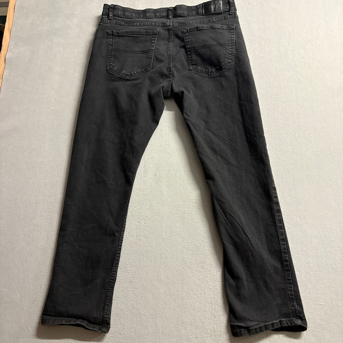 Stanley Flex Technology Mens Jeans 38x32 Black Stretch Denim Straight Leg