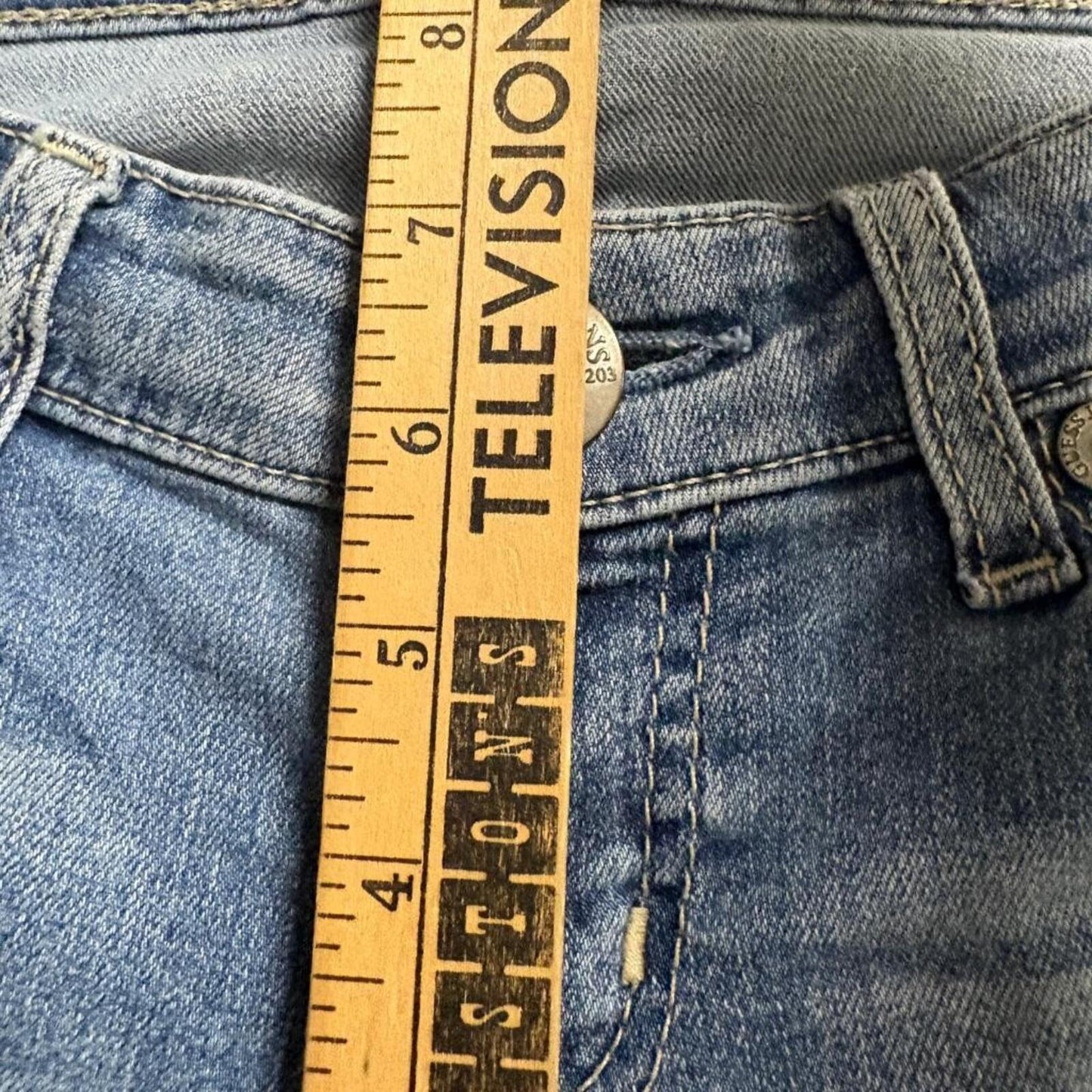 Guess Power Ultra Skinny Jeans Womens 26 Blue Denim Low Rise Stretch fits 29x28
