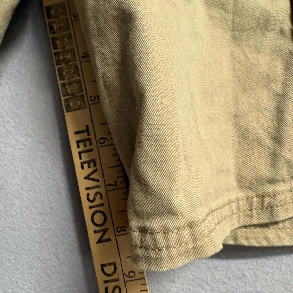 Wrangler Relaxed Fit Cargo Shorts Mens 38 Brown Tan Cotton Twill Casual
