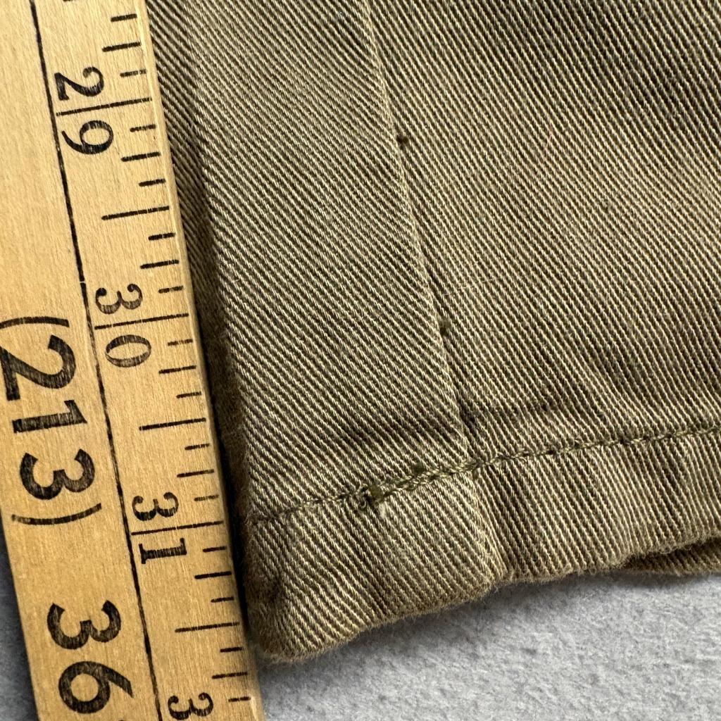 Vintage Zeppelin Pleated Chino Pants Womens 32 Brown Cotton High Rise Tapered