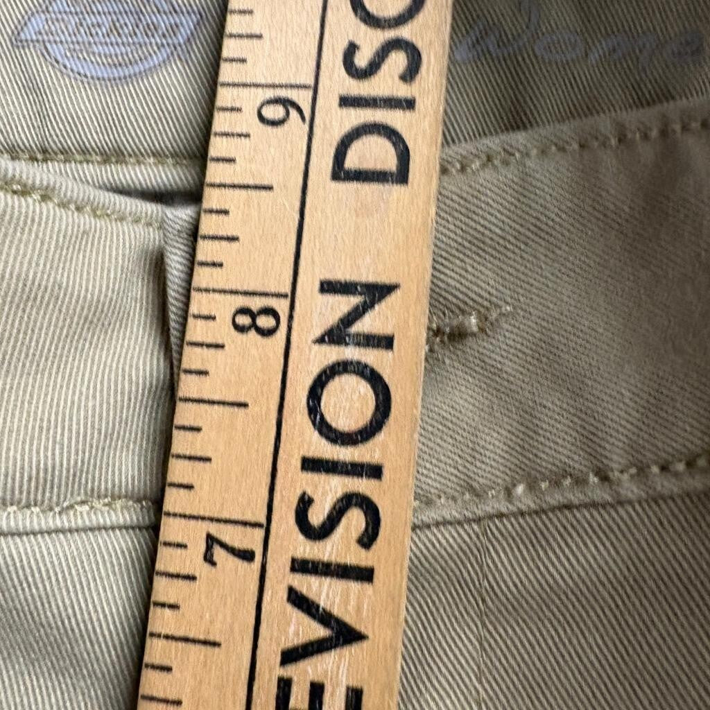 Dickies Girl Crafted for Women Skinny Chino Pants Beige Khaki Size 30x30 Stretch
