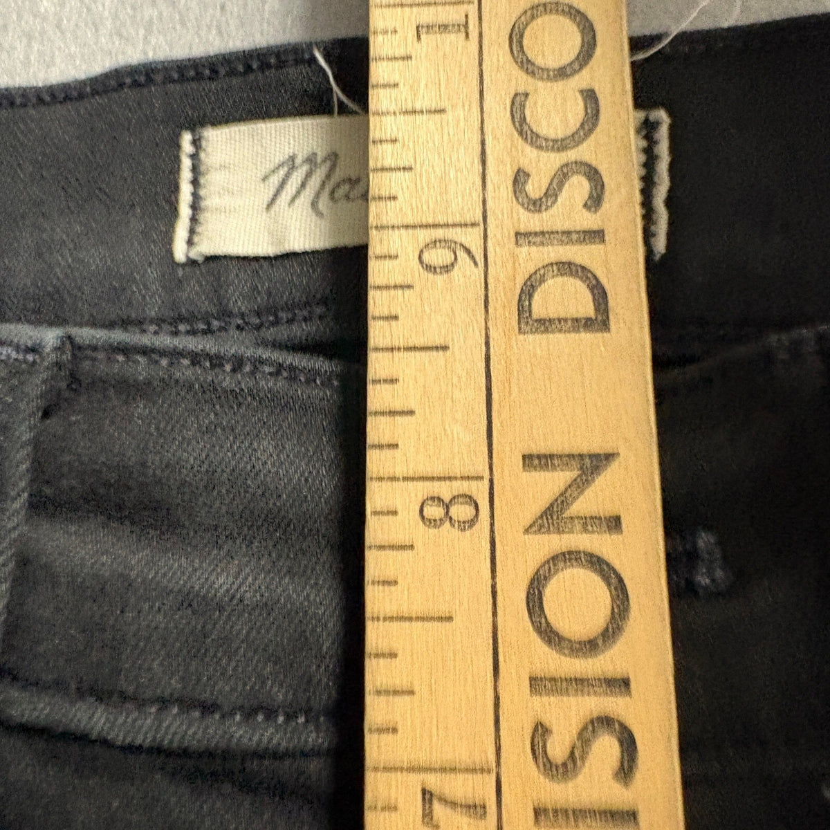 Madewell 9 Inch High Rise Skinny Jeans Womens 24S Black Denim Stretch