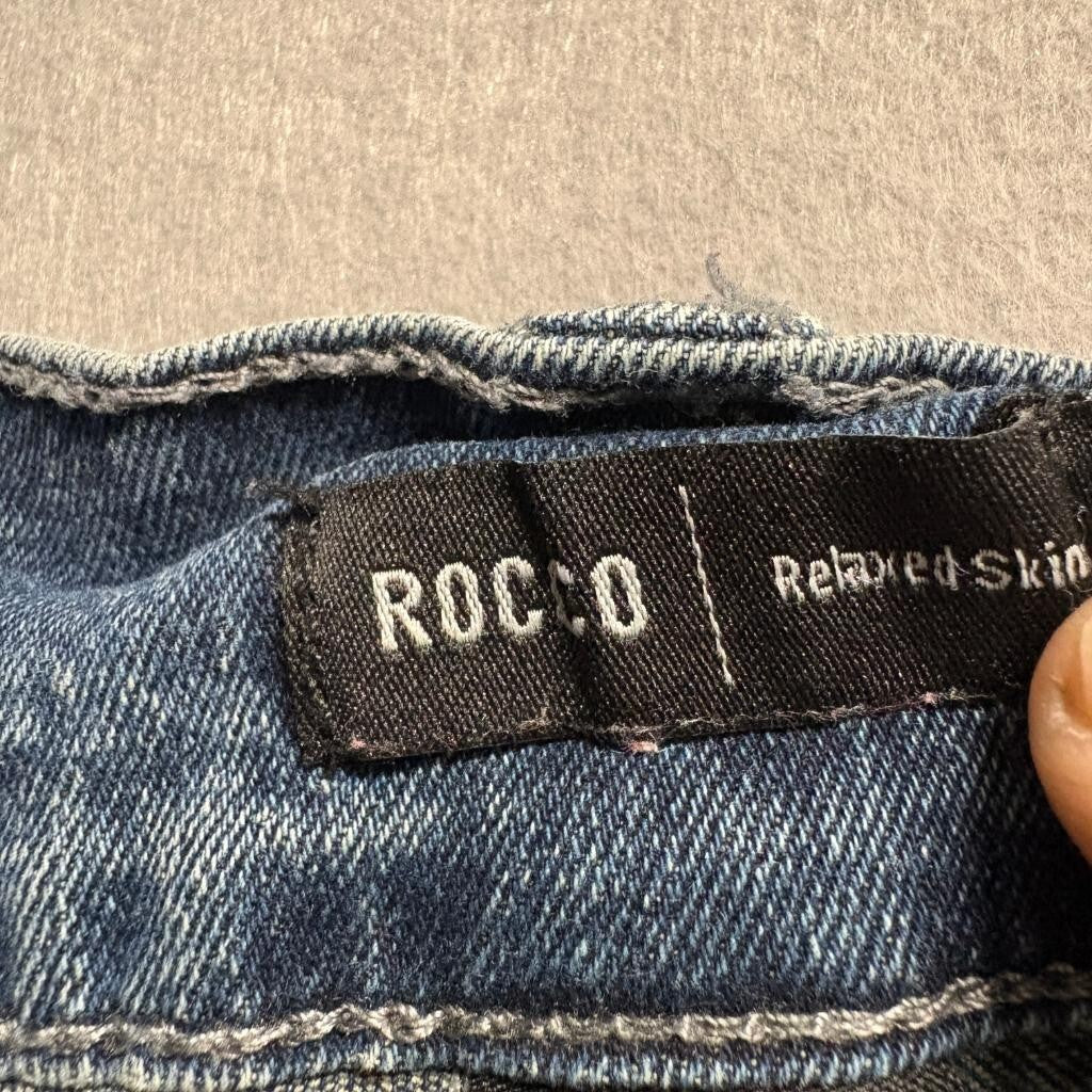 True Religion Rocco Relaxed Skinny Jeans Mens 40 Blue Denim Medium Wash