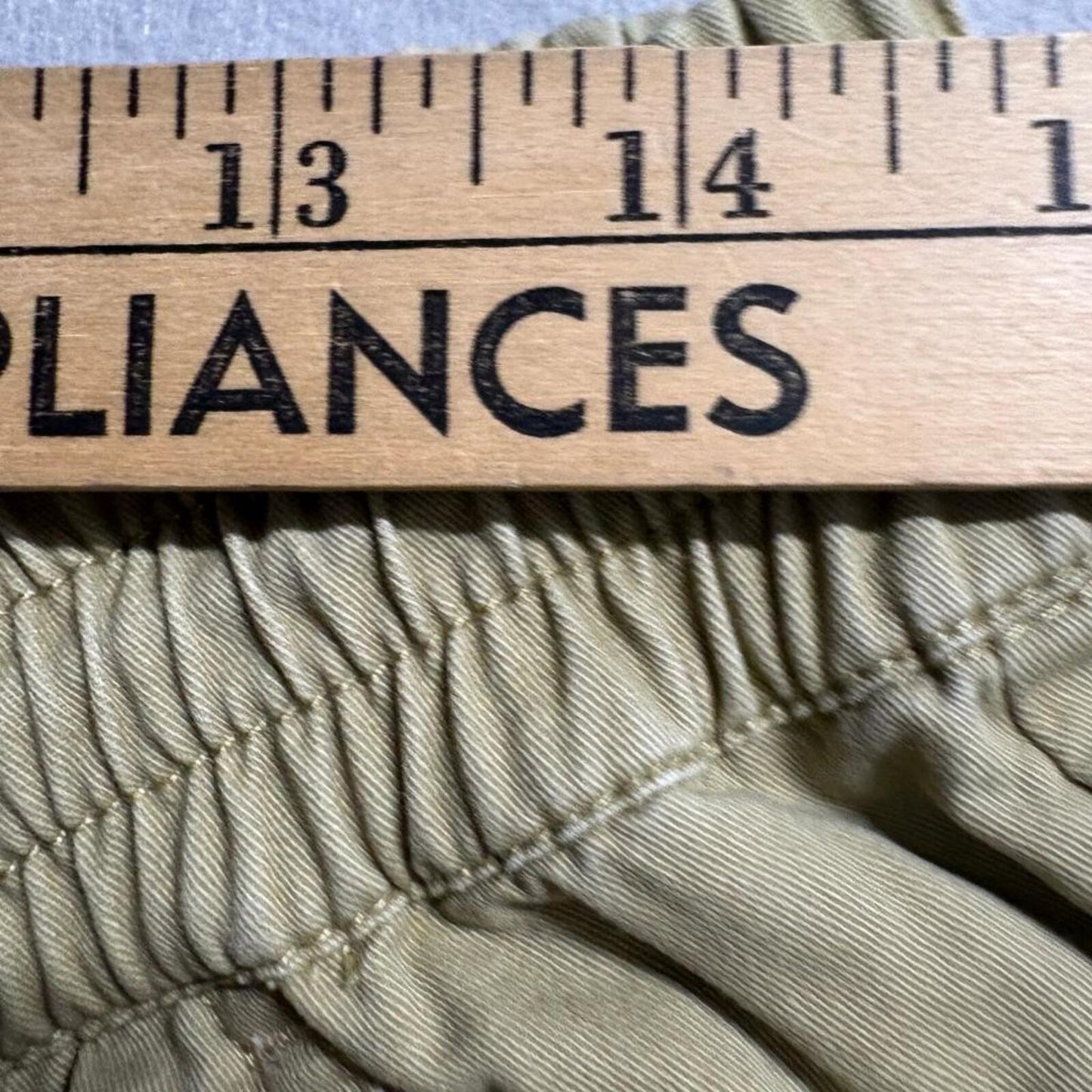 The Hundreds Mens Pants XL Khaki Tan Cotton Elastic Drawstring Waist Chino