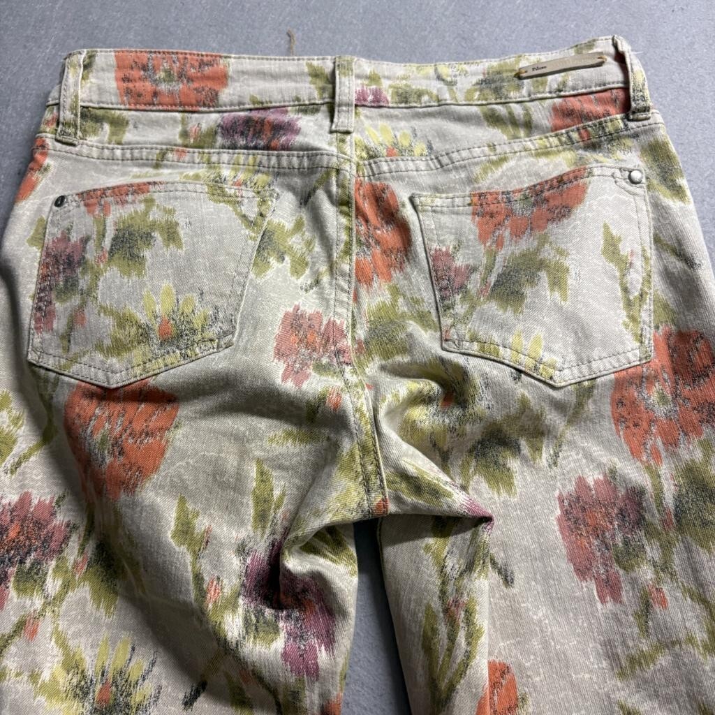 Pilcro and the Letterpress Floral Jeans Womens 29 Anthropologie Straight Leg