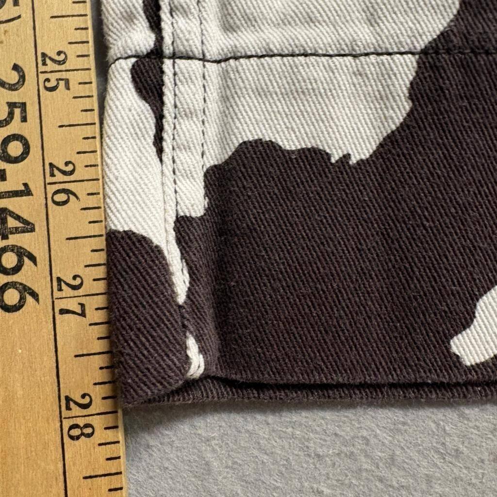 BDG Urban Outfitters Cow Print Jeans Womens 26 Brown White Wide Leg High Rise