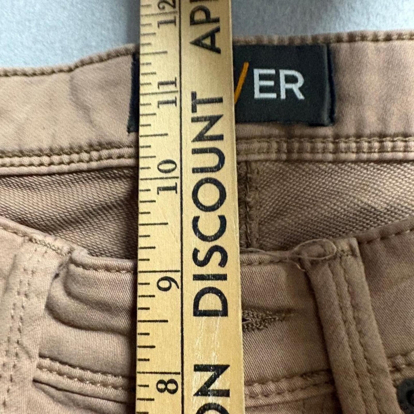 Duer No Sweat Pants Mens 30x32 N2X Slim Fit Brown Stretch Commuter Jeans