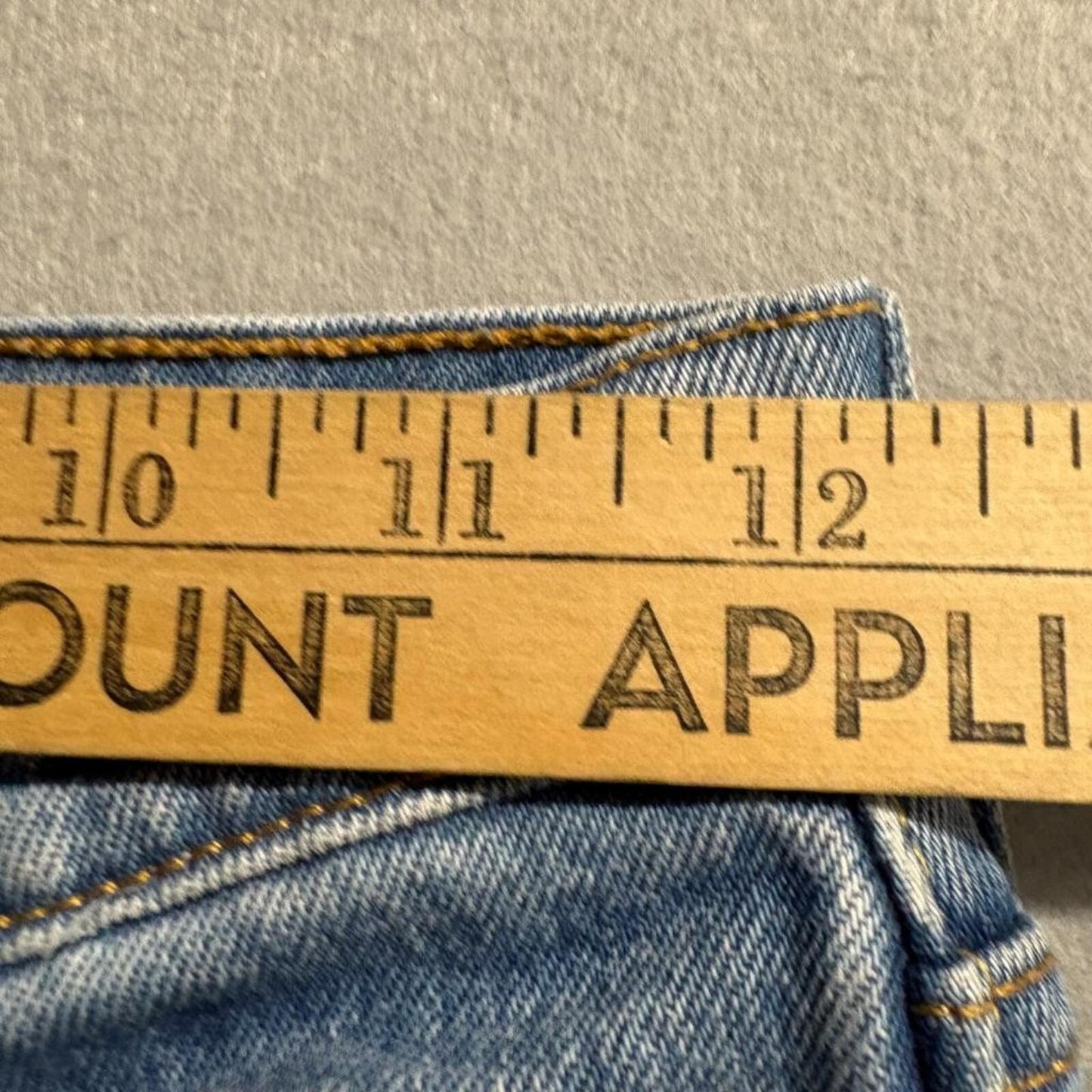 Levi's 501 Original Fit Jeans Womens W23 L30 Blue Denim Distressed Button Fly