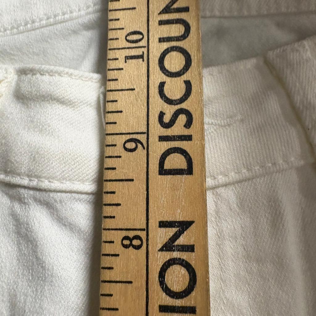 Quince Premium Denim White Straight Leg Jeans Womens Size 26 Stretch Cotton