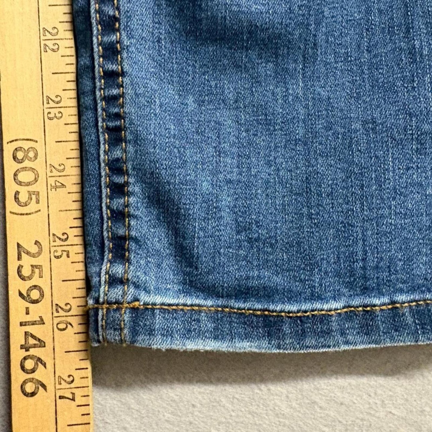 LC Lauren Conrad Distressed Skinny Jeans Womens 30x26 Blue Denim Stretch 31x27