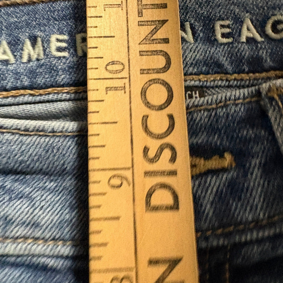 American Eagle 90s Skinny Jeans Womens 00 Short Blue Denim Stretch High Rise