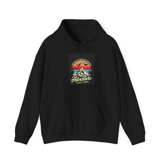 Adventure Is Out There Black Hoodie Unisex