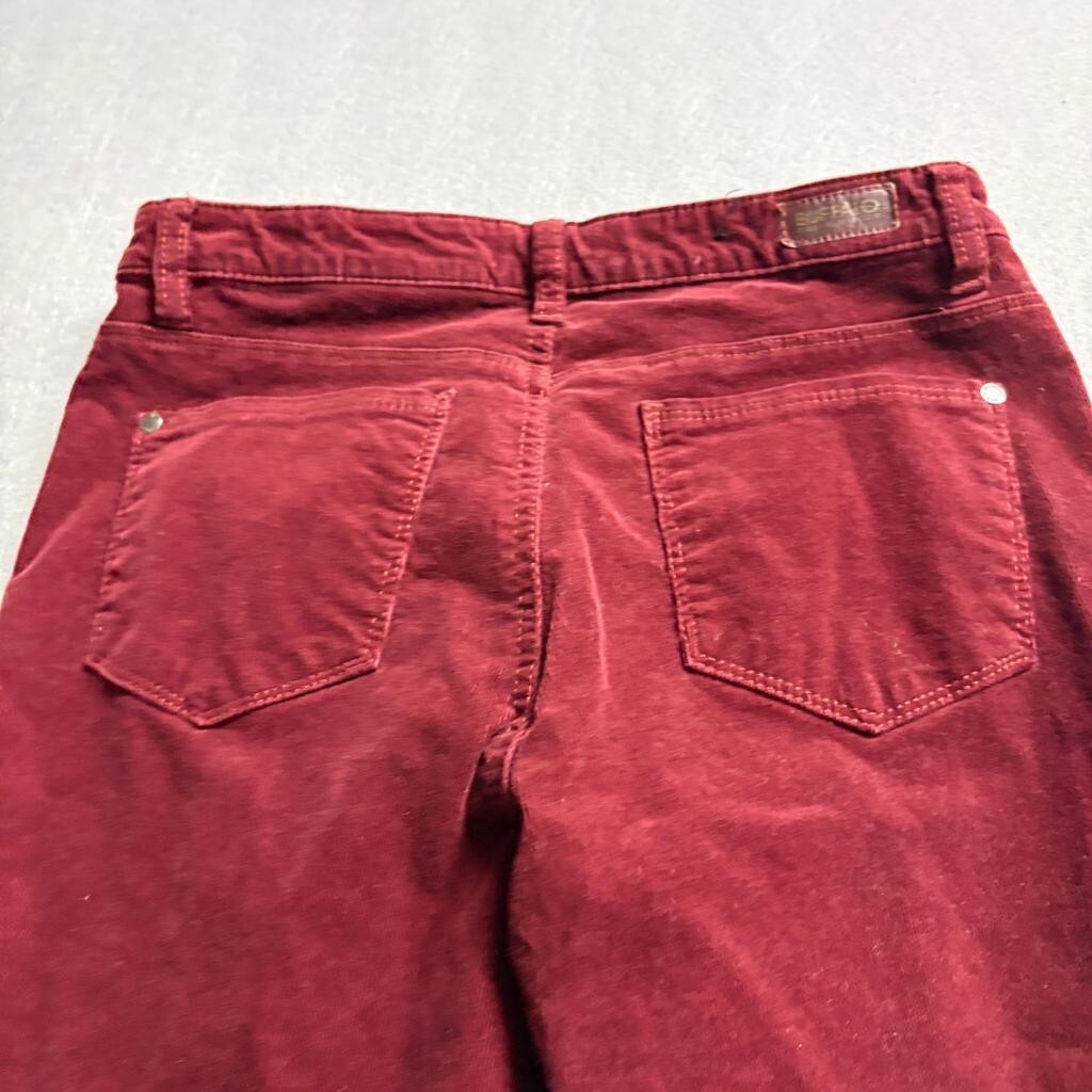 Buffalo David Bitton Supreme Mid Rise Skinny Corduroy Pants Womens 6/28 Red