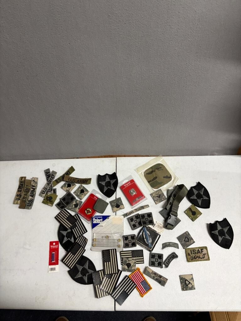 US Army Military Patch Insignia Lot 2nd Infantry Division ISAF Sapper Vanguard