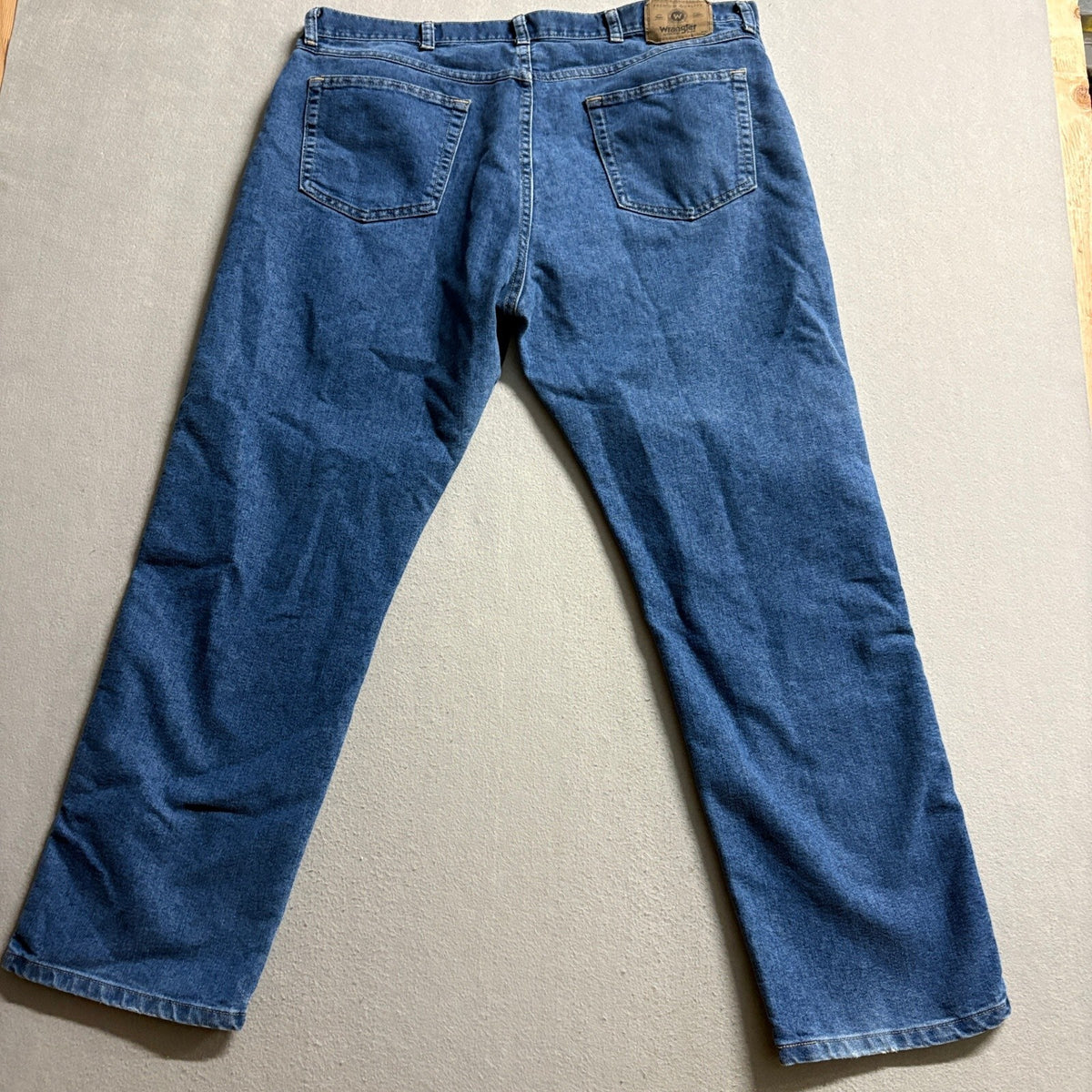 Wrangler Hero Mens Regular Fit Blue Denim Jeans 40x32 Workwear Medium Wash
