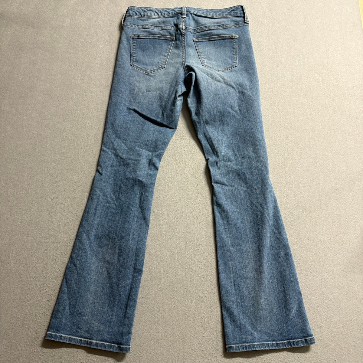 Universal Thread Womens Distressed Bootcut Jeans Size 4/27R Medium Wash Stretch