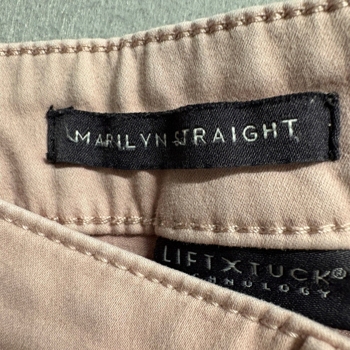 NYDJ Marilyn Straight Jeans Womens Size 14 Pink Lift Tuck Stretch Denim Pants