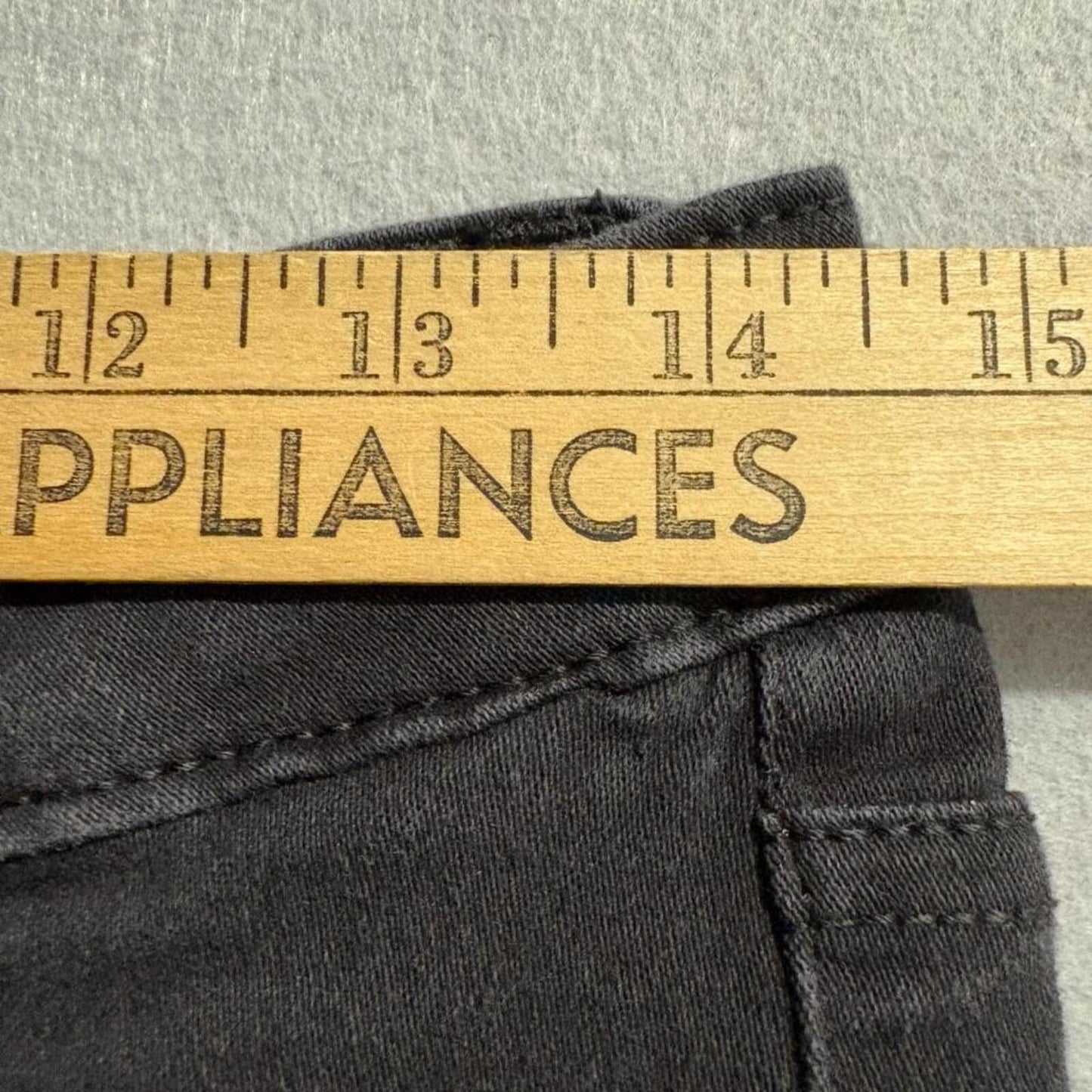 Purple Blues Denim Womens Black Cargo Pants Size S Skinny High Rise Stretch