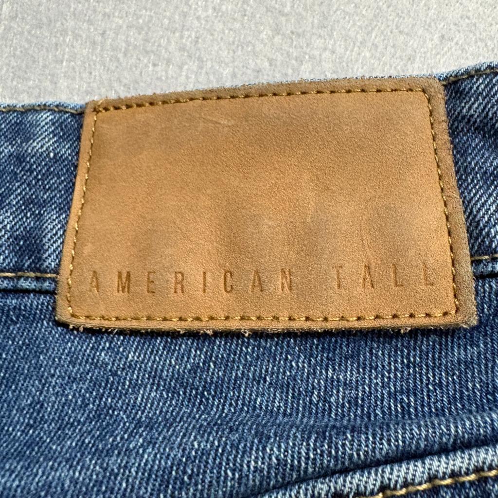 American Tall Chloe High Rise Flare Jeans Womens 27 x 35 Stellar Blue Wash Denim