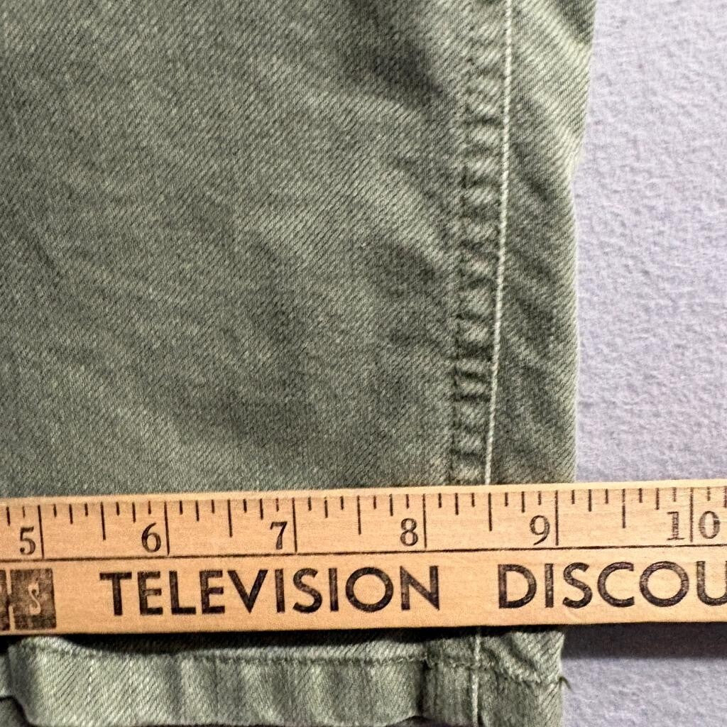 Universal Thread Wide Leg Utility Pants Womens Size 8 Green Cotton Lyocell Blend