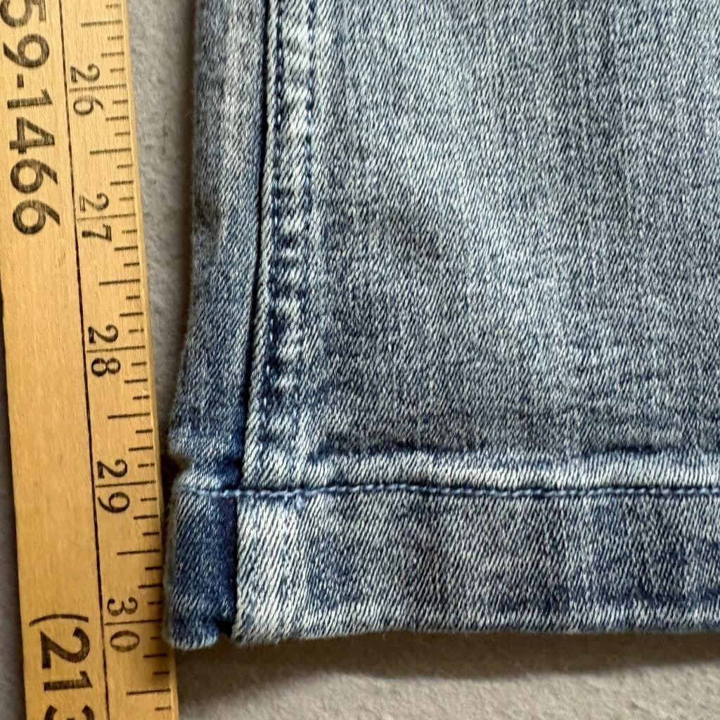 Venus Flare Jeans Womens 8S Blue Denim Stretch Mid Rise Bootcut Pants