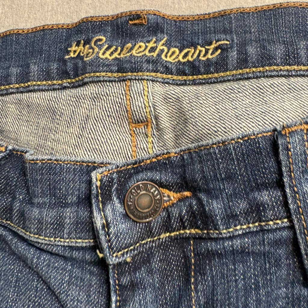 Old Navy The Sweetheart Jeans Womens 10 Regular Blue Denim Straight Leg Stretch