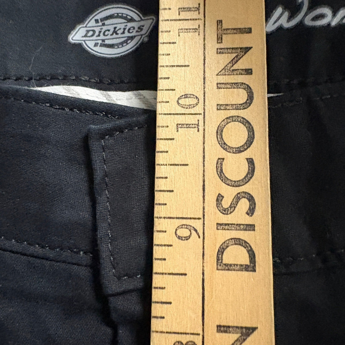Dickies Crafted for Women Slim Fit Pants Size 14 Black Cotton Blend Workwear