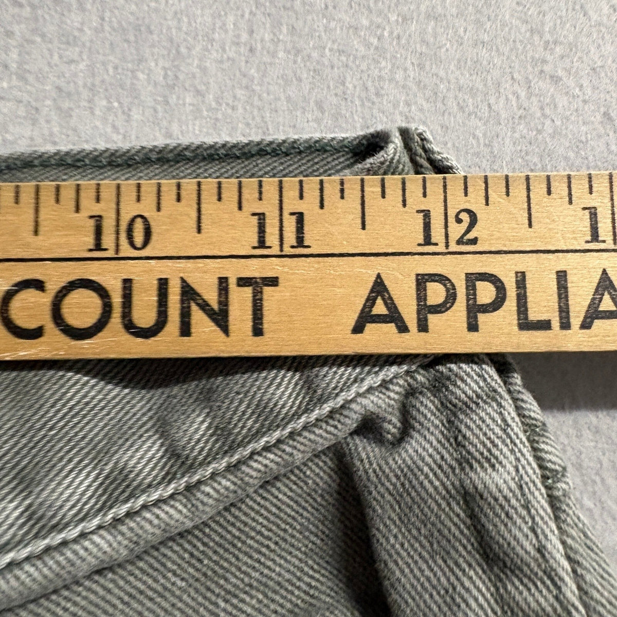 Wrangler High Rise Straight Leg Jeans Womens Green Gray Raw Hem Denim