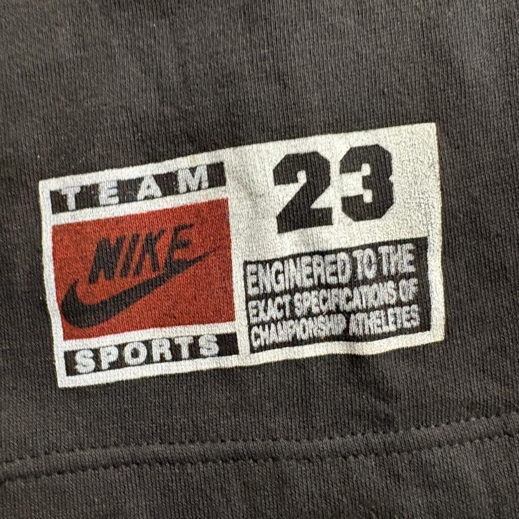 Vintage Nike Team Sports 23 Fleece Shorts Mens XL Charcoal Gray AAA Tag
