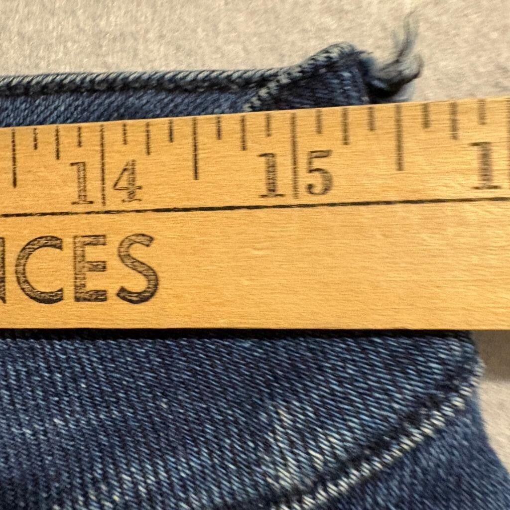 Candiani Denim Jeans Womens Size Medium Blue Distressed Italian Cotton Blend