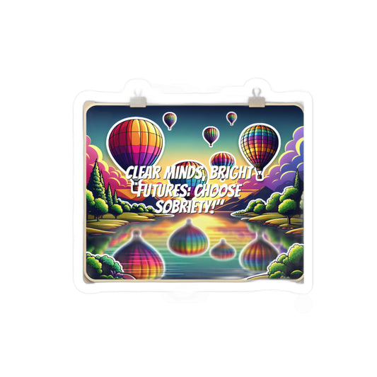 Clear Minds Bright Futures Choose Sobriety – Sobriety Sticker