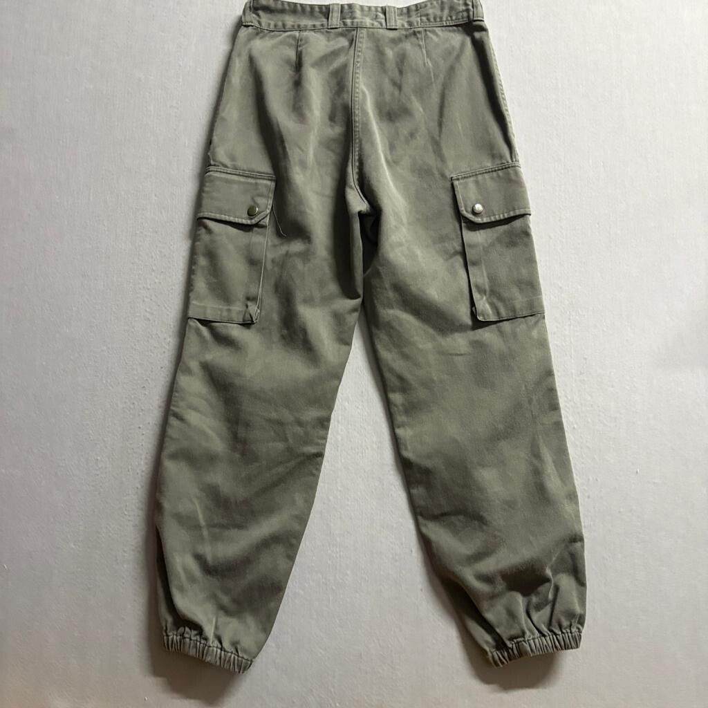 Nasty Gal Collection Cargo Pants Womens Medium Green Jogger Utility High Rise