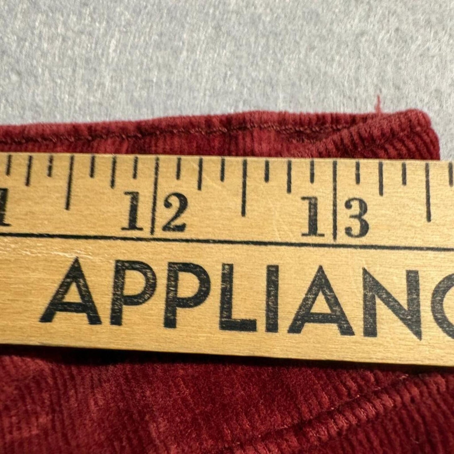 Levis 725 High Rise Bootcut Corduroy Pants Womens 27x32 Red Velvet Ribbed Jeans