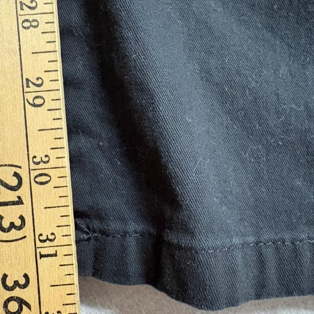 Wrangler Mens Cargo Pants 30x32 Black Cotton Blend Stretch Relaxed Fit Utility