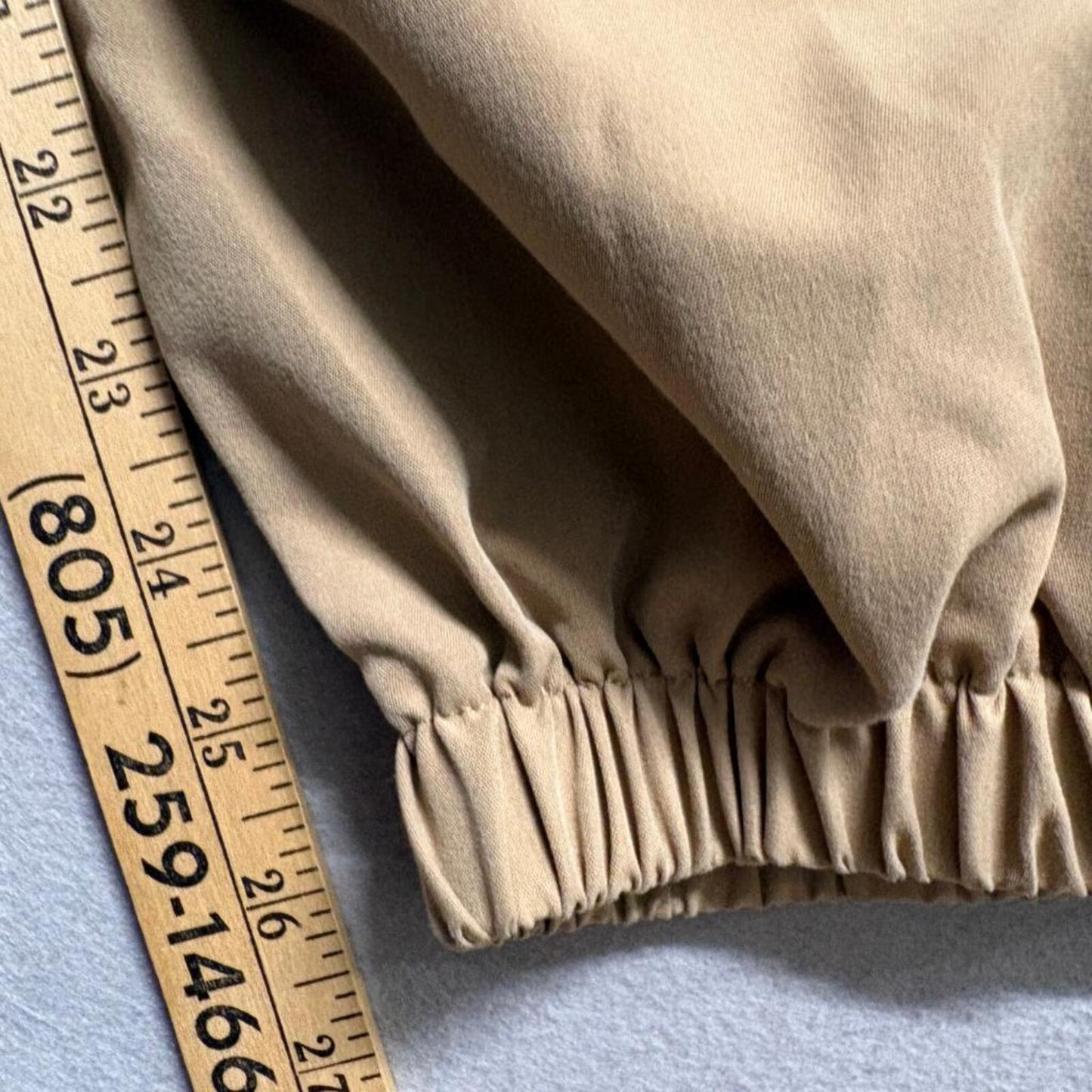 Pursuit and Rebellious Mens Cargo Jogger Pants Large Tan Khaki Elastic Waist
