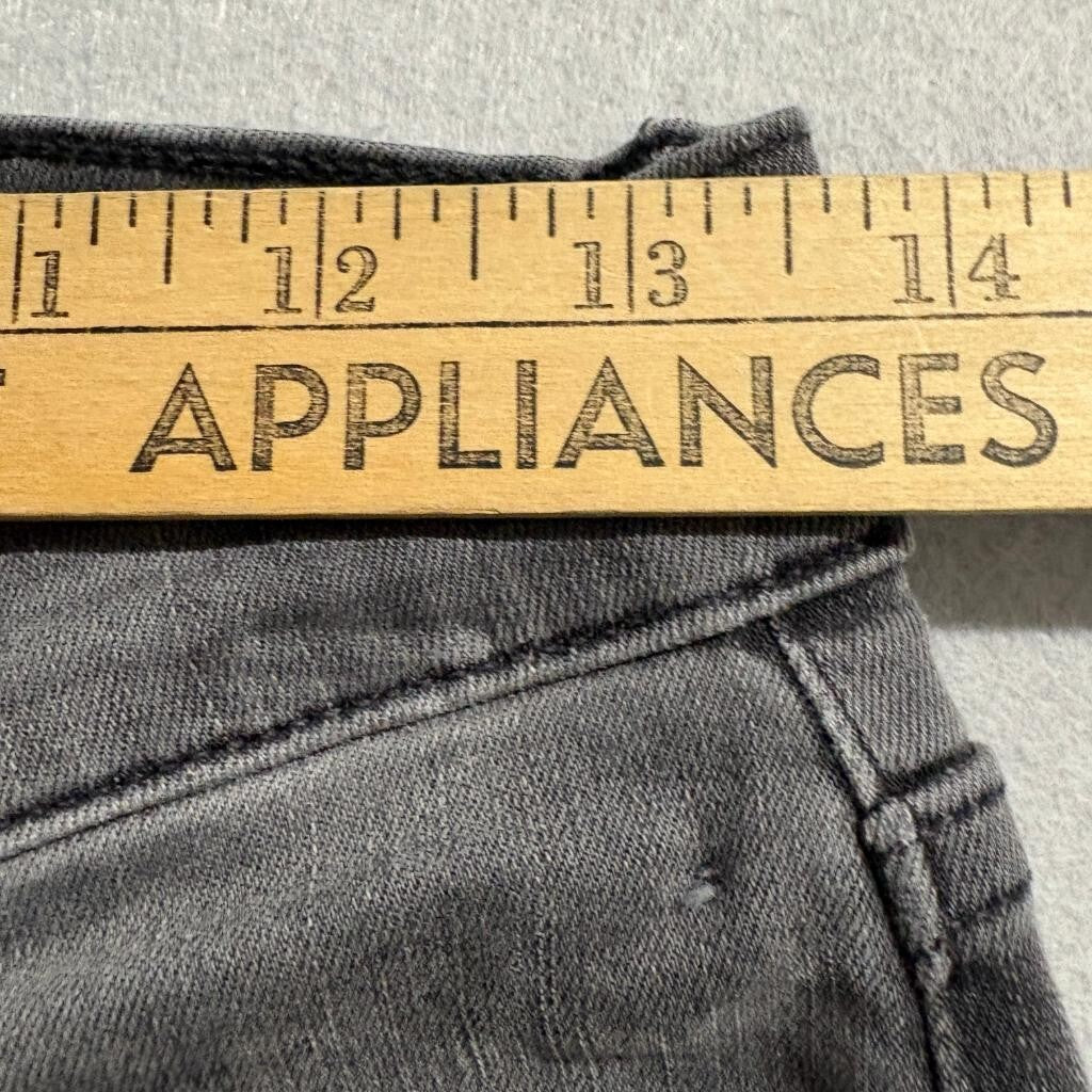 Frame Le High Skinny Jeans Womens 27 Gray Burton Wash Stretch Denim