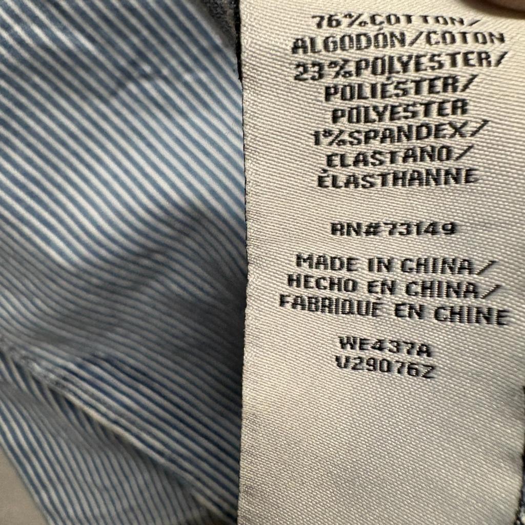 BBJ Los Angeles Carpenter Pants Womens Size 5 27 Blue White Striped Straight Leg