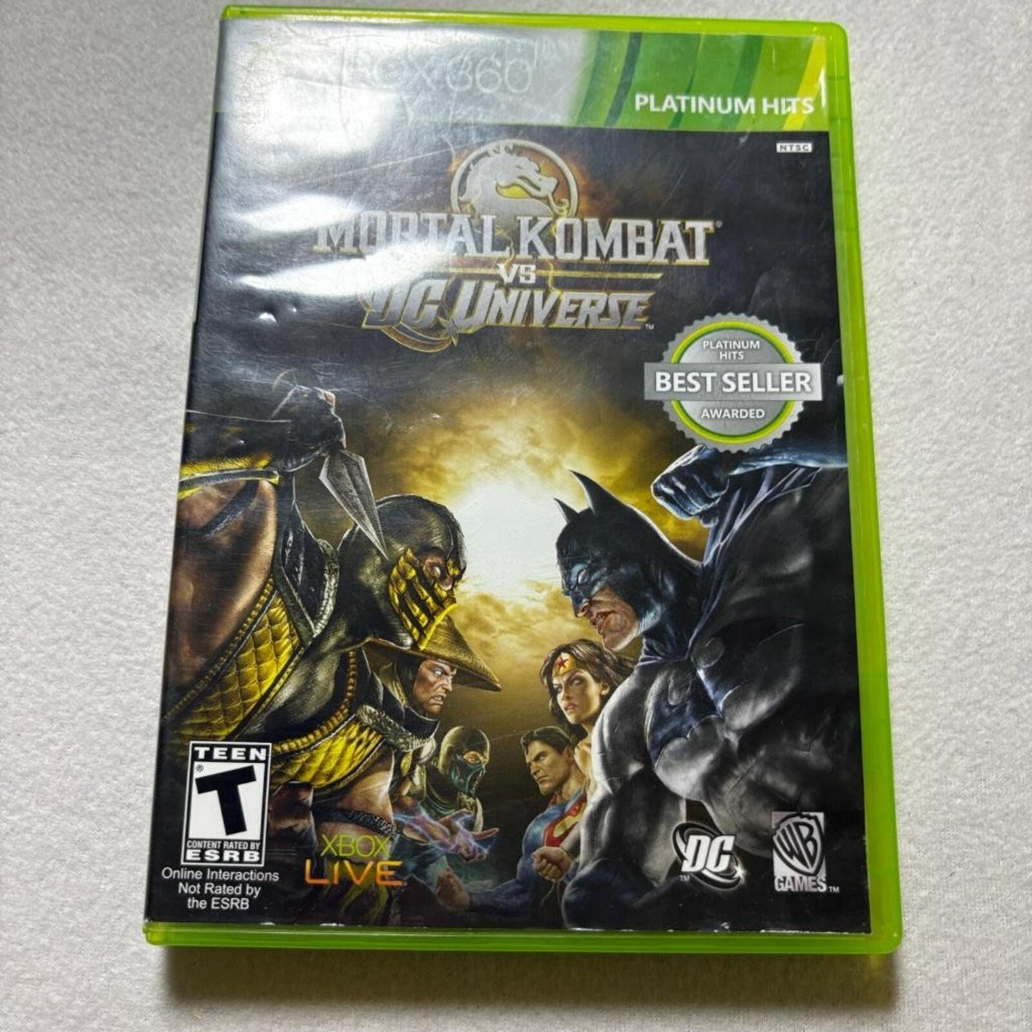 Mortal Kombat vs DC Universe Xbox 360 Platinum Hits Complete CIB Tested