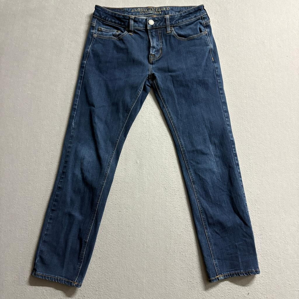 American Eagle Skinny Jeans Womens 28x28 Blue Flex 4 360 Stretch Denim