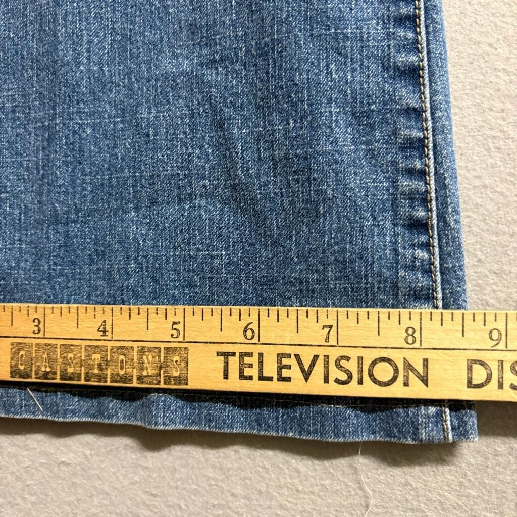 Bubblegum USA Vintage Flare Jeans Womens Size 3/4 Medium Wash Stretch Denim Y2K