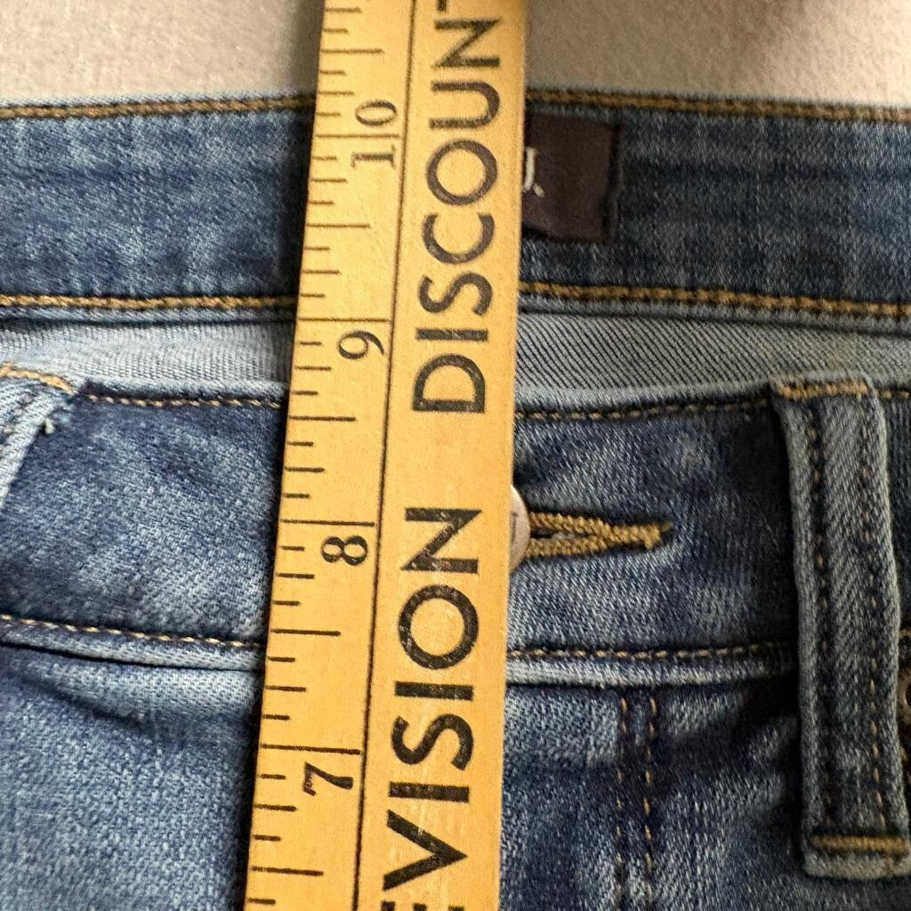 NYDJ Sheri Slim Jeans Womens 2P Blue Lift Tuck Stretch Denim Ankle Slit Petite