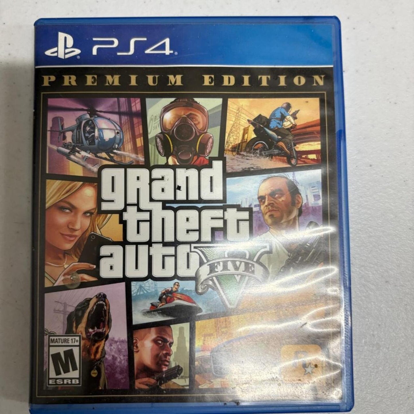 Grand Theft Auto V Premium Edition PS4 PlayStation 4 GTA 5 Game Disc Case