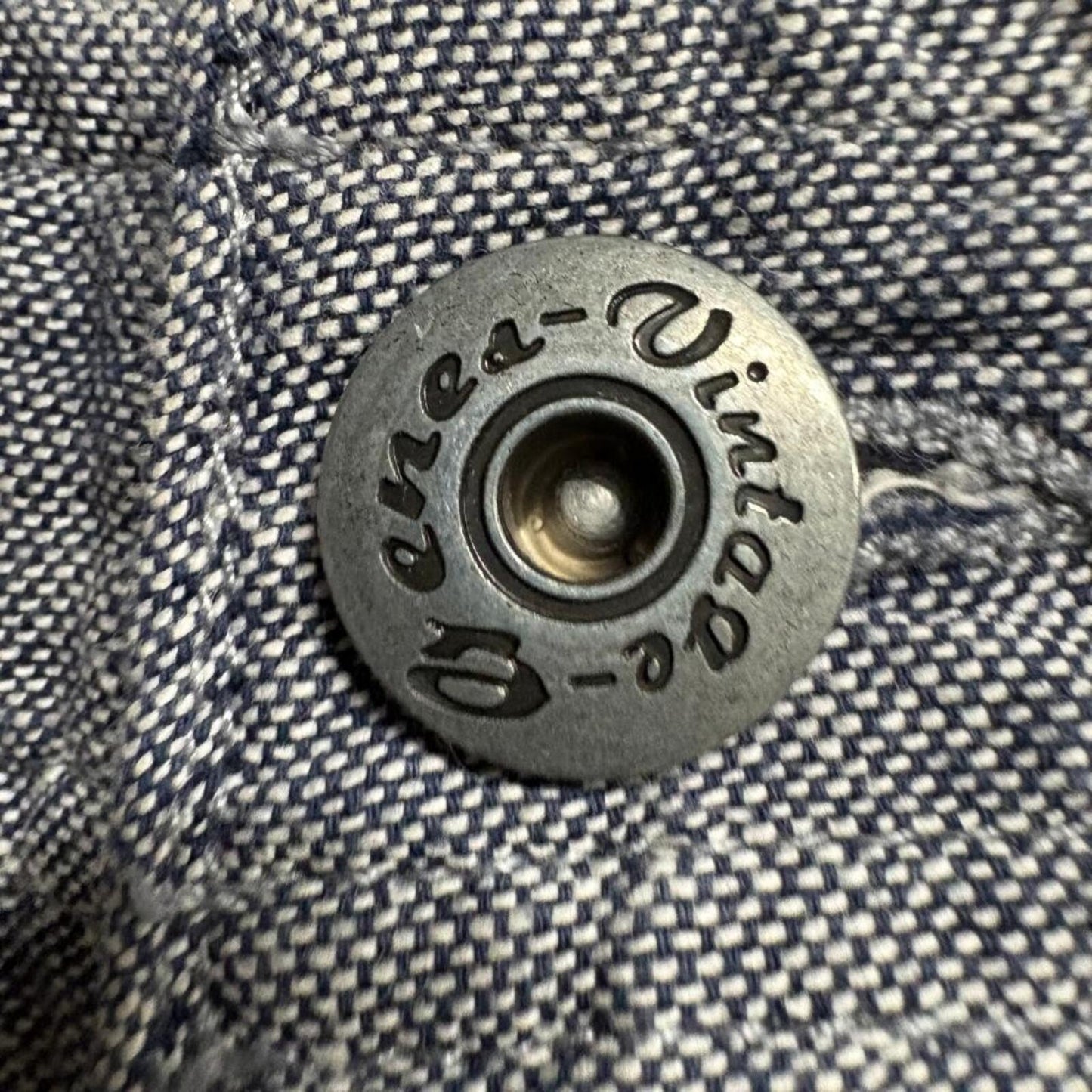 Vintage Genes 1891 Cargo Shorts Mens 36 Gray Cotton Chambray Original Stacked