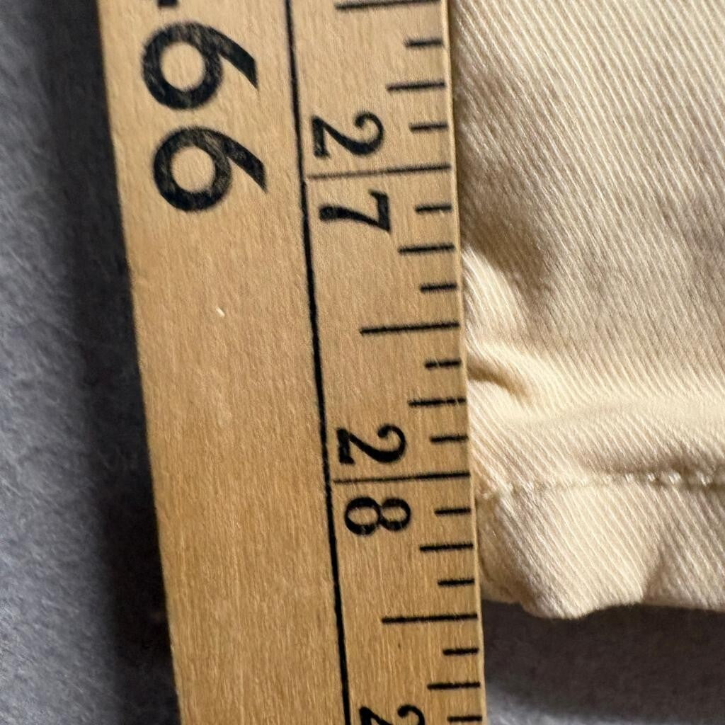 926 Jeans Womens Beige Cargo Pants Size 7 High Rise Wide Leg Utility Khaki