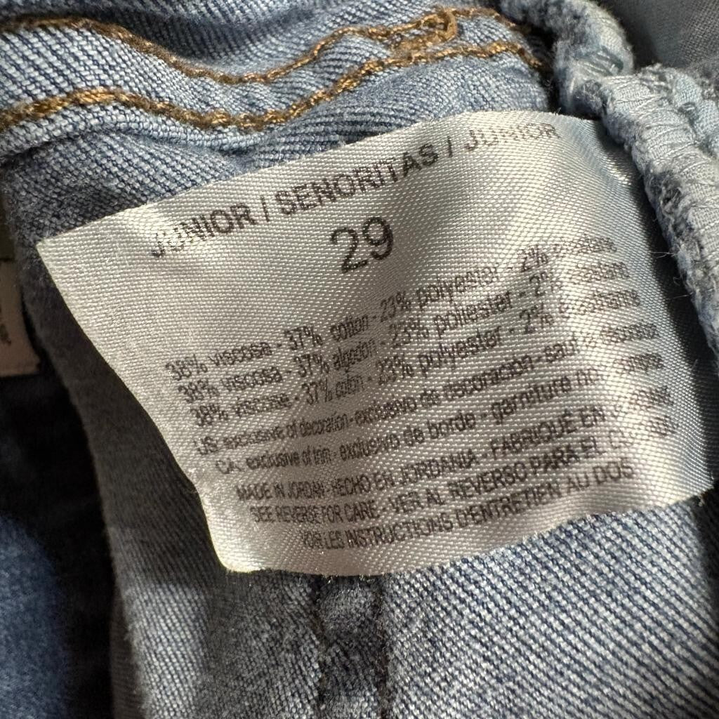 William Rast Sculpted Highrise Skinny Jeans Womens 29 Blue Denim Stretch