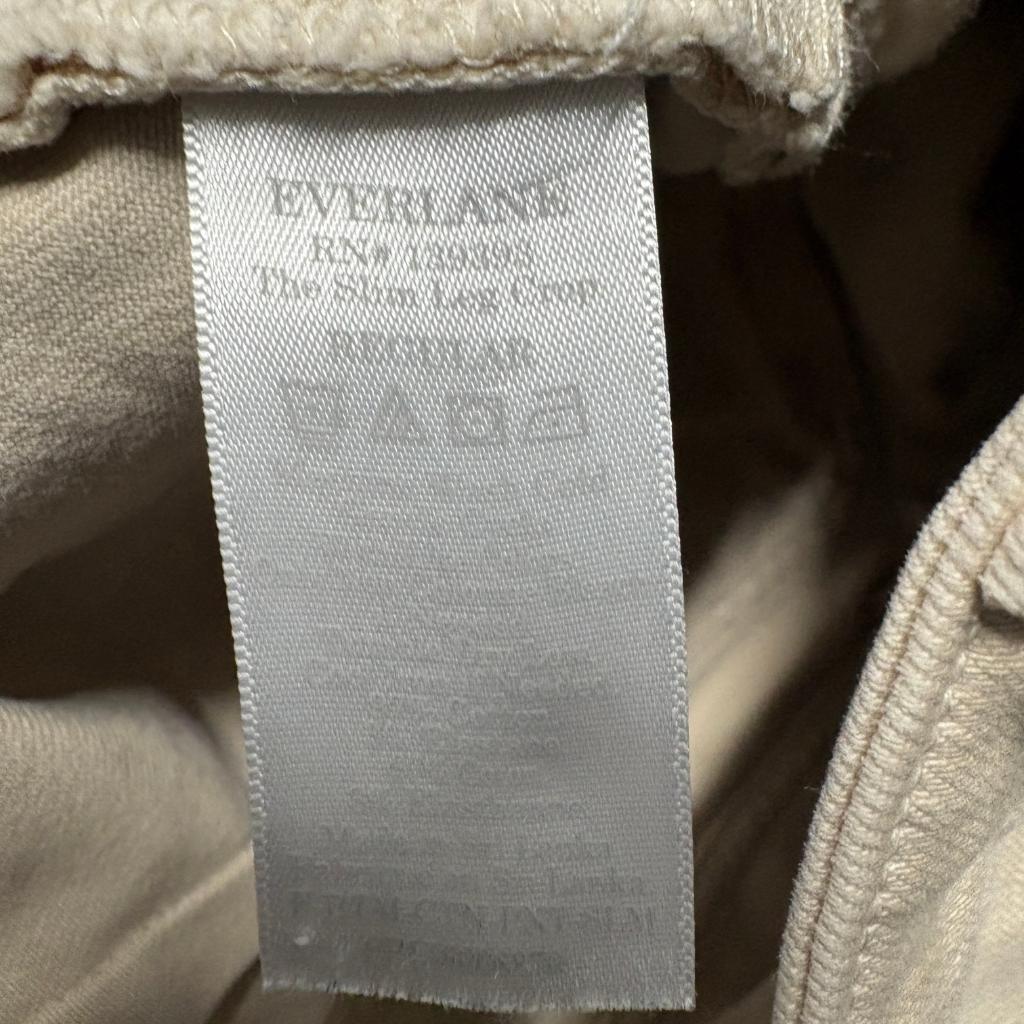 Everlane The Slim Leg Crop Pants Womens 4 Beige Khaki Chino Utility High Rise
